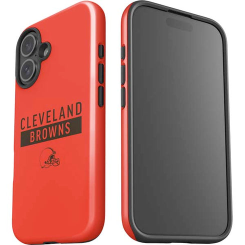 NFL Cleveland Browns Orange Performance Series iPhone 16 Plus Impact Case